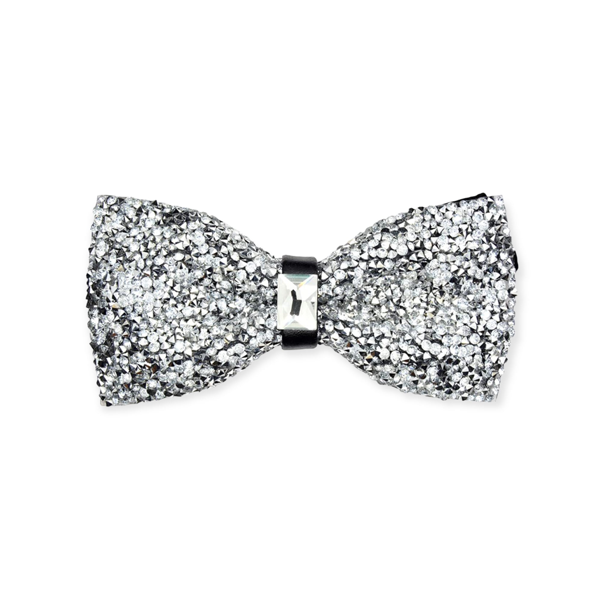 Silver  Crystal Bow Tie